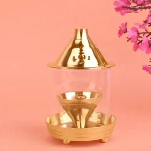 Pure Brass Kanchdeep Akhand Chimney Diya